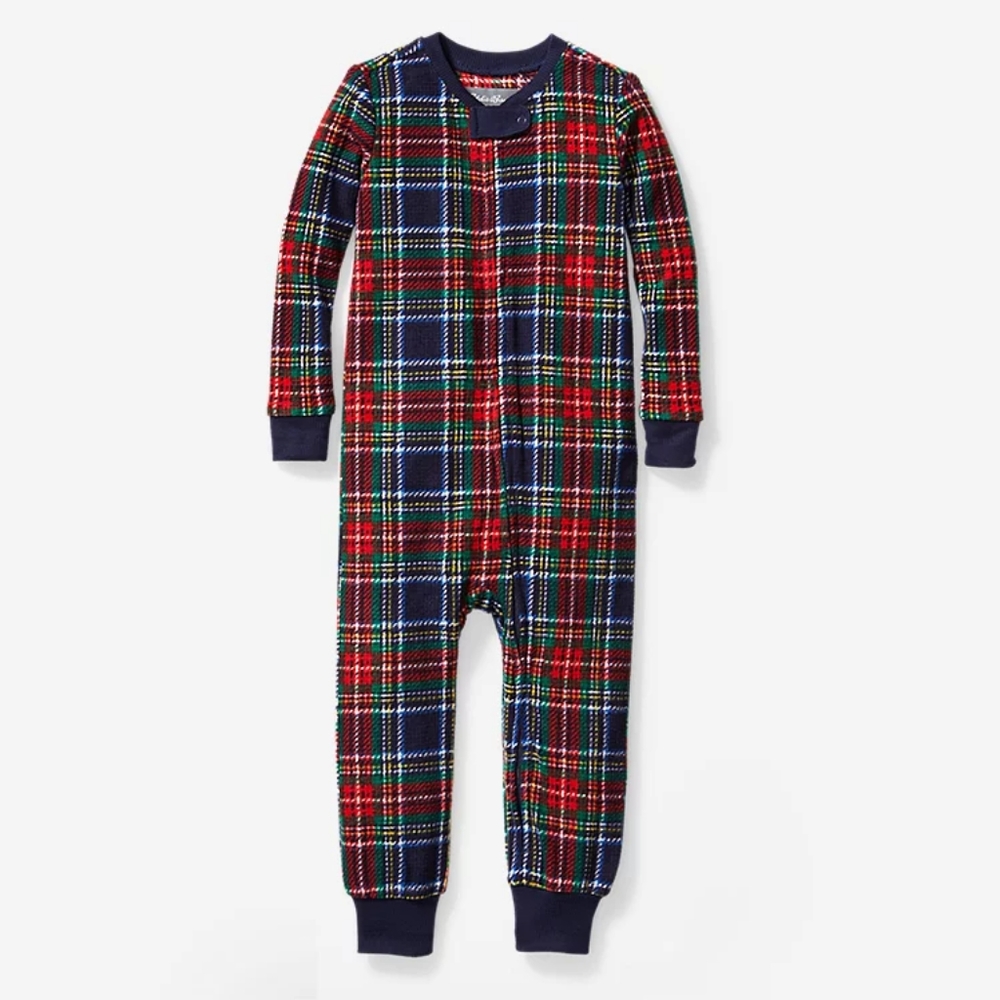 Eddie Bauer Quest Fleece Onesie - Plaid size 12 Months